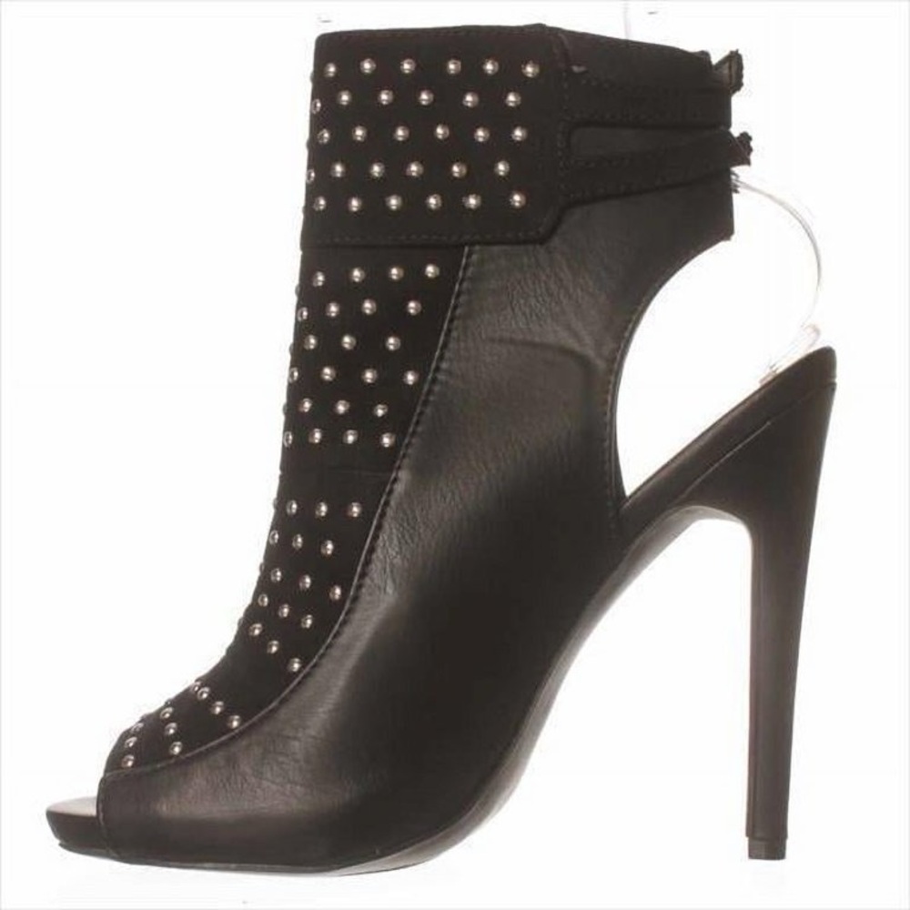 Womens JustFab Brittany Ankle Boot - Black in Size 5.5 - Picture 5 of 12